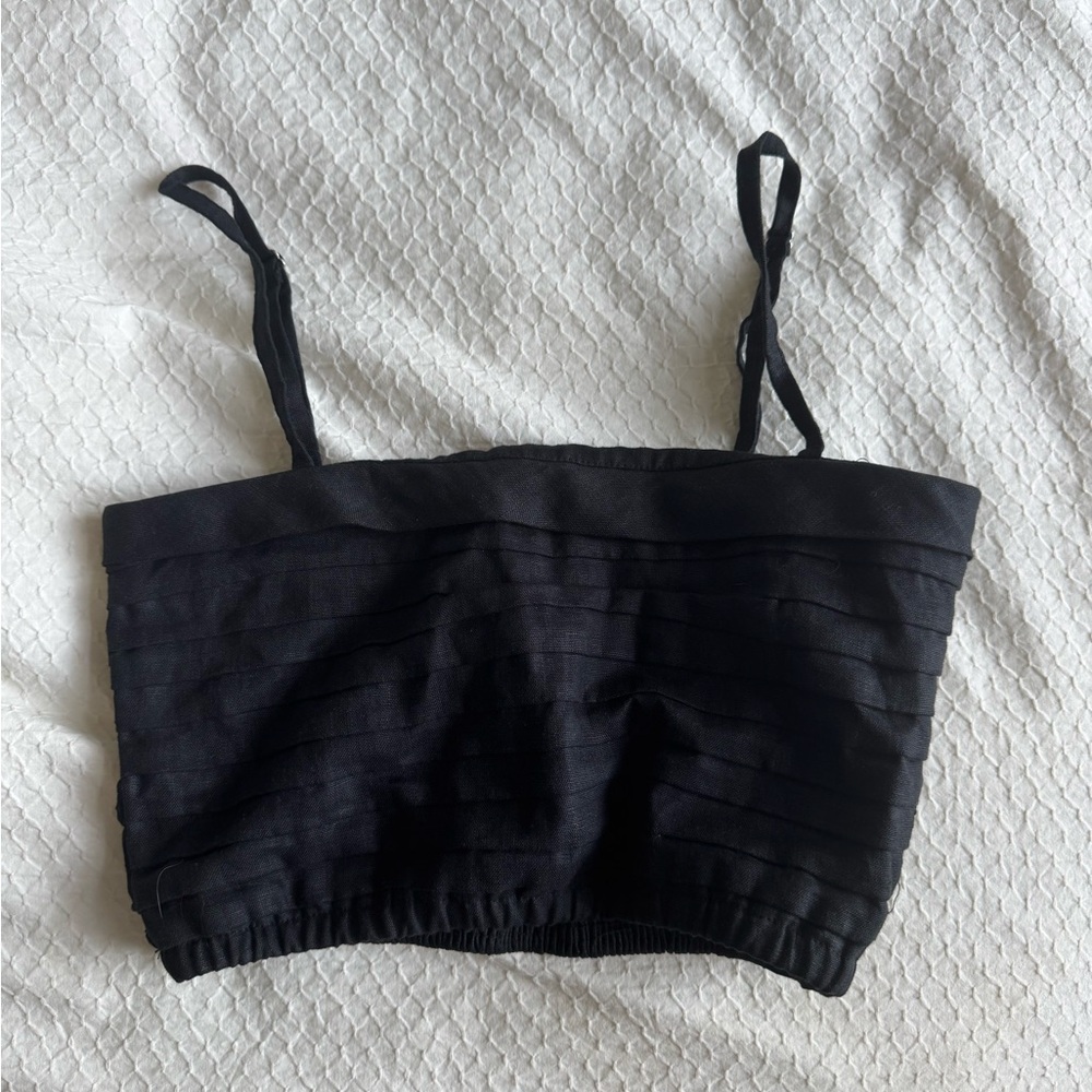 Faithfull the Brand Black Strappy Top
